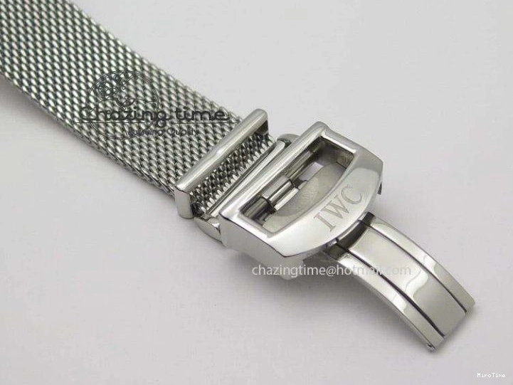MIROTIME 1231 Portofino SCHAFFHAUSEN SS MKF 1:1 Best Edition Silver Dial Diamond On Mesh Bracelet A Lightweight 7339